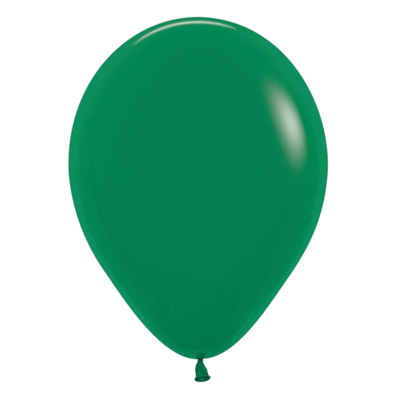 12 Inch Latex Forest Green Hi-Floated