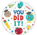 18 Inch Grad "You Did It!" Mylar #489