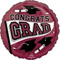 18 Inch Congrats Grad Mylar Maroon #472