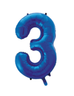 Blue #3 Mylar 34 Inch