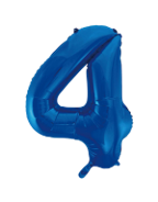 Blue #4 Mylar 34 Inch