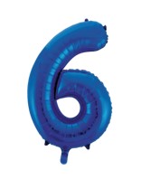 Blue #6 Mylar 34 Inch