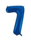 Blue #7 Mylar 34 Inch