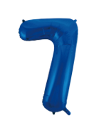 Blue #7 Mylar 34 Inch