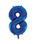 Blue #8 Mylar 34 Inch