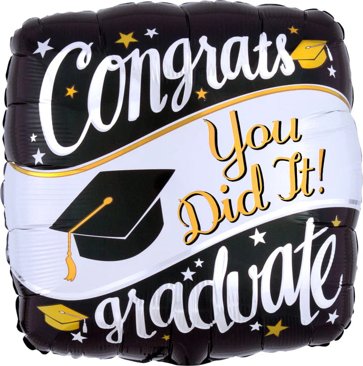 18 Inch "Congrats You Did It" Mylar #479