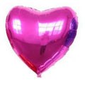 18 Inch Mylar Fuchsia Heart