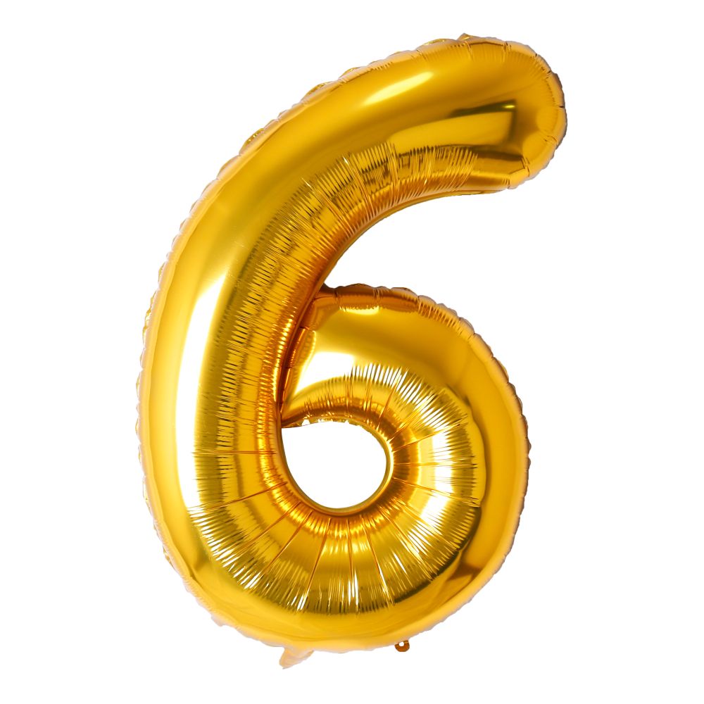 Gold #6 Mylar 34 Inch
