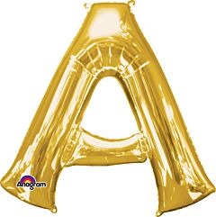 Gold Letter A 34 Inch