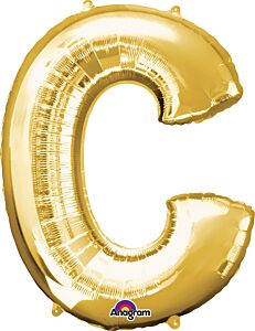 Gold Letter C 34 Inch