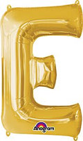 Gold Letter E 34 Inch
