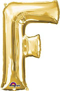Gold Letter F 34 Inch