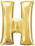Gold Letter H 34 Inch