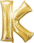 Gold Letter K 34 Inch
