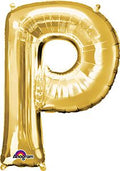 Gold Letter P 34 Inch