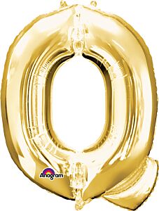 Gold Letter Q 34 Inch