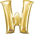 Gold Letter W 34 Inch