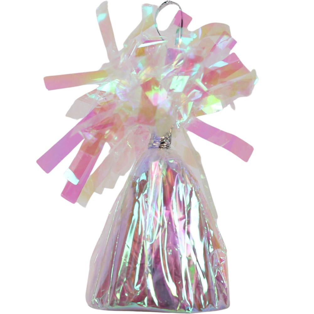 Foil Balloon Weight Iridescent - Adjustable Height
