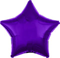 18 Inch Mylar Light Purple Star