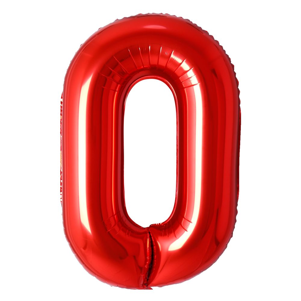 Red #0 Mylar 34 Inch