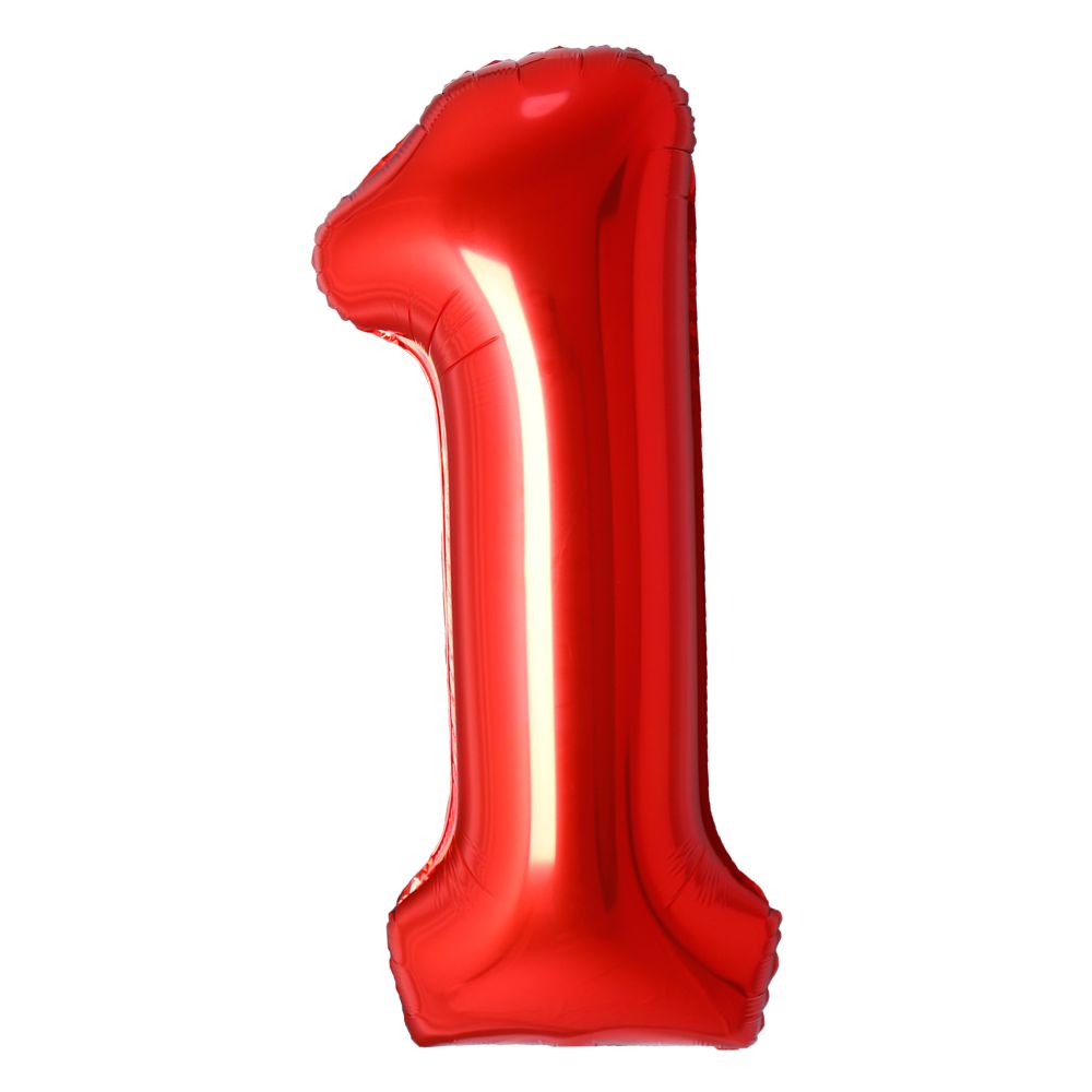 Red #1 Mylar 34 Inch