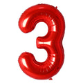 Red #3 Mylar 34 Inch