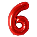 Red #6 Mylar 34 Inch