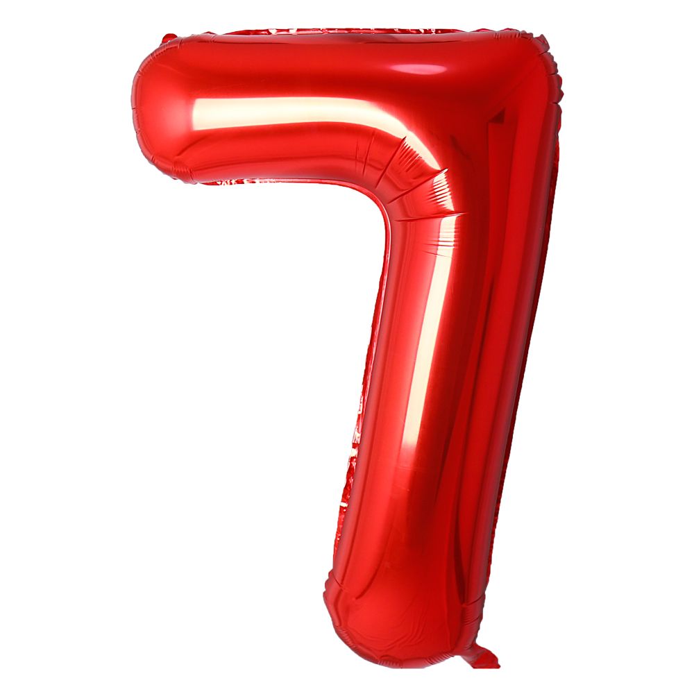 Red #7 Mylar 34 Inch