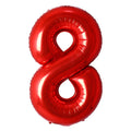 Red #8 Mylar 34 Inch