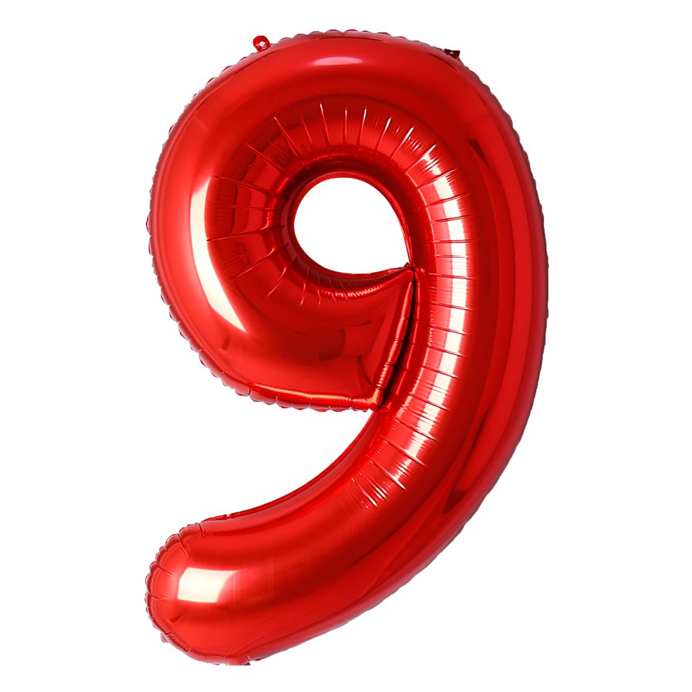 Red #9 Mylar 34 Inch