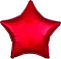 18 Inch Mylar Light Red Star