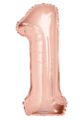 Rose Gold #1 Mylar 34 Inch