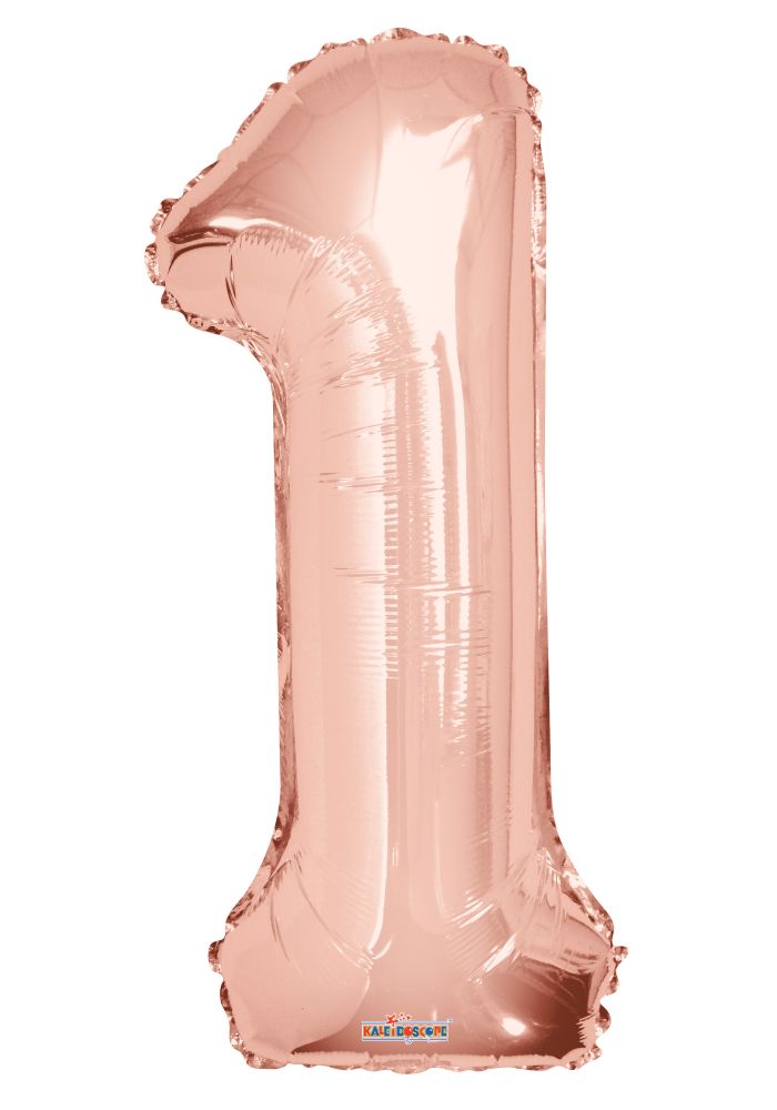 Rose Gold #1 Mylar 34 Inch