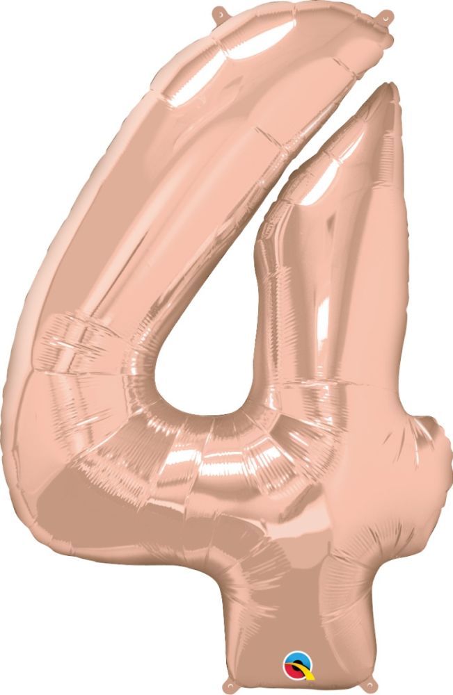 Rose Gold #4 Mylar 34 Inch