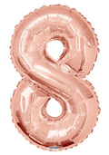 Rose Gold #8 Mylar 34 Inch