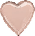 18 Inch Mylar Rose Gold Heart