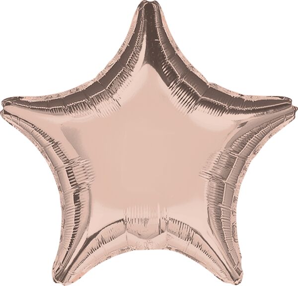 18 Inch Mylar Rose Gold Star