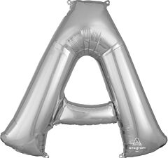 Silver Letter A 34 Inch