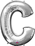 Silver Letter C 34 Inch