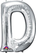 Silver Letter D 34 Inch