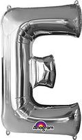 Silver Letter E 34 Inch