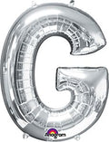 Silver Letter G 34 Inch