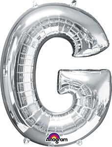 Silver Letter G 34 Inch