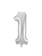 Silver #1 Mylar 34 Inch