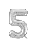 Silver #5 Mylar 34 Inch