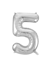 Silver #5 Mylar 34 Inch