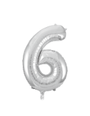 Silver #6 Mylar 34 Inch