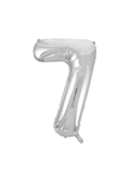 Silver #7 Mylar 34 Inch