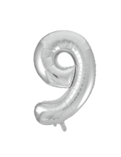 Silver #9 Mylar 34 Inch
