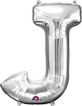 Silver Letter J 34 Inch